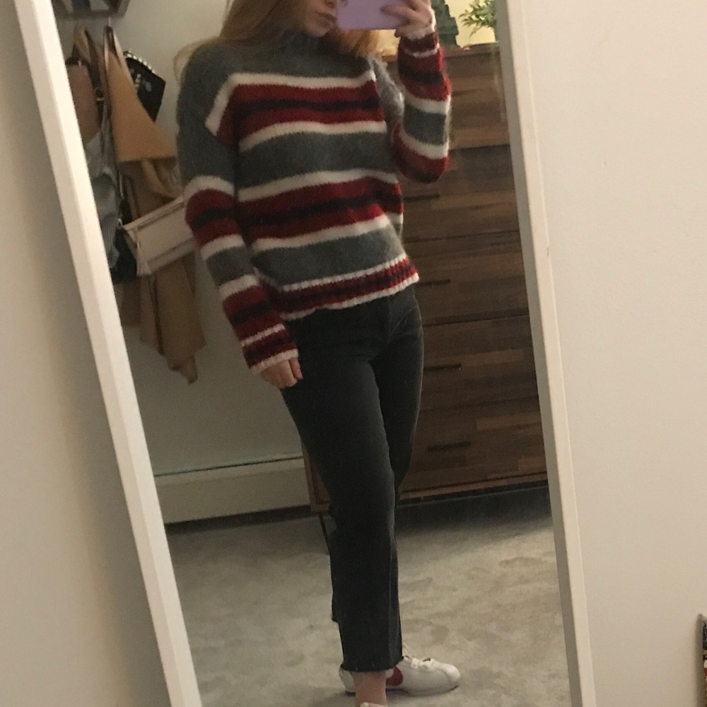 Colorblock Striped Sweater